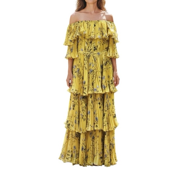 M Signature Label Collection Dresses & Skirts - Layered Off The Shoulder Dress The Dyxey